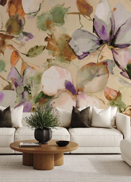 Florian Lavender Wall Mural