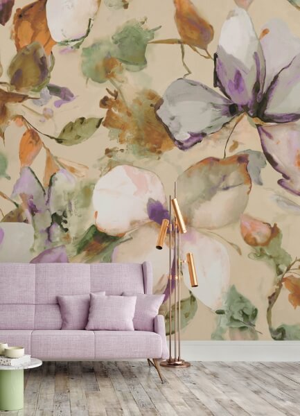 Florian Lavender Wall Mural