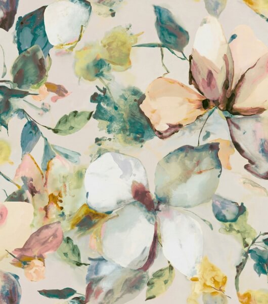 Florian Teal Wall Mural