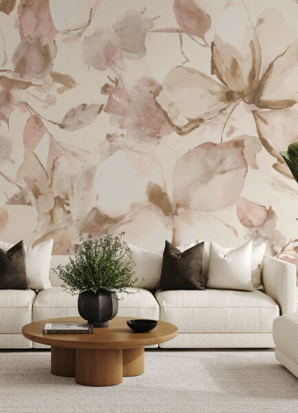 Florian Cream Wall Mural