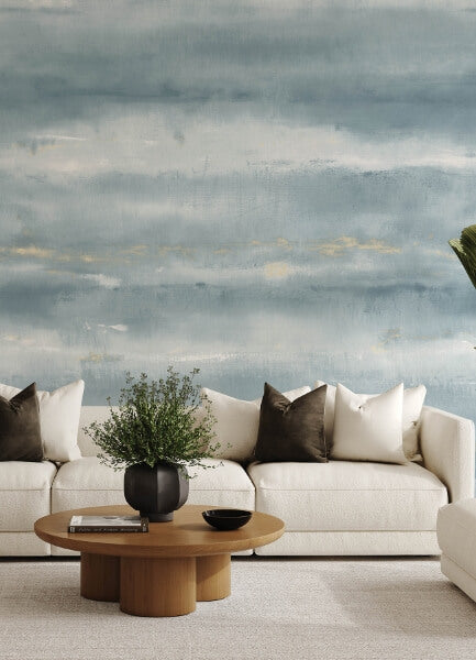 Aveline Indigo Wall Mural