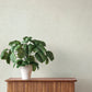 Cullen White Faux Linen Wallpaper