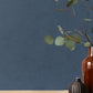 Cullen Navy Faux Linen Wallpaper