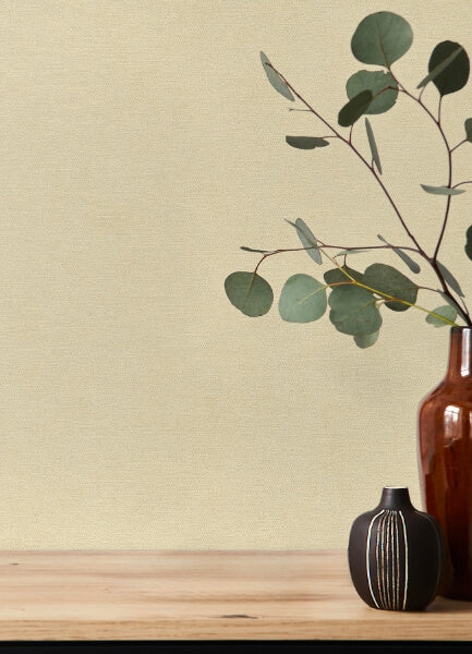 Cullen Khaki Faux Linen Wallpaper