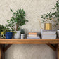 Ellery Beige Herringbone Wallpaper
