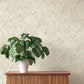 Ellery Beige Herringbone Wallpaper
