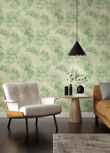 Sanne Green Palm Wallpaper