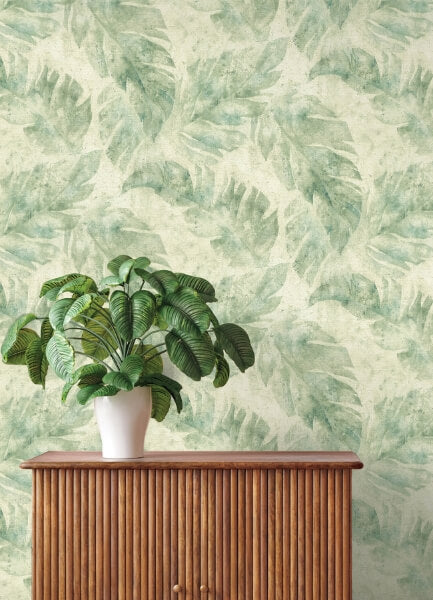 Sanne Green Palm Wallpaper