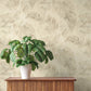 Sanne Beige Palm Wallpaper