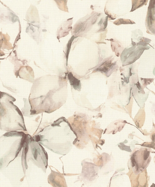 Liliana Neutral Floral Wallpaper