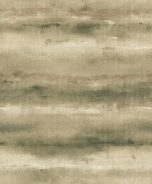 Ayla Green Abstract Stripe Wallpaper