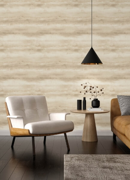 Ayla Neutral Abstract Stripe Wallpaper