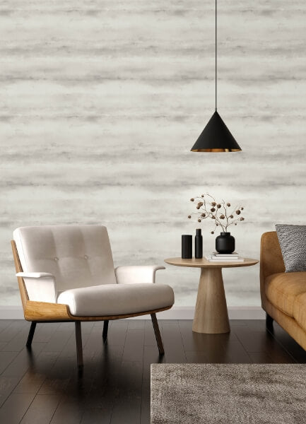 Ayla Grey Abstract Stripe Wallpaper
