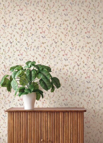 Romy Pink Springtime Trail Wallpaper