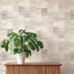 Ivo Grey Block Stripe Wallpaper