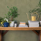 Anara Green Geo Faux Grasscloth Wallpaper