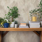 Melora Light Grey Leaf Wallpaper