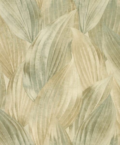 Melora Green Leaf Wallpaper