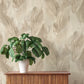Melora Beige Leaf Wallpaper