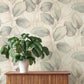 Evanthe Aqua Vine Wallpaper
