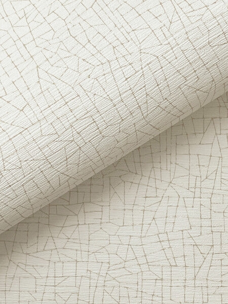 Cary Ivory Faux Grasscloth Wallpaper