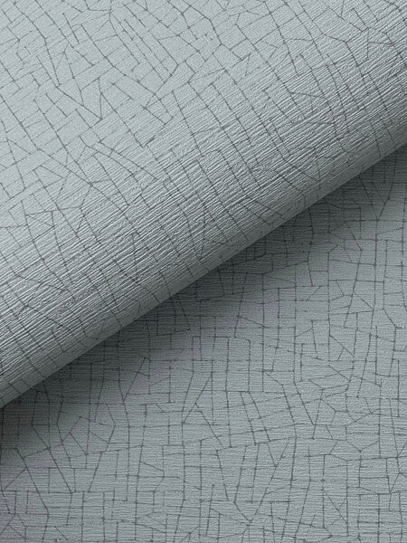 Cary Light Blue Petite Maze Wallpaper