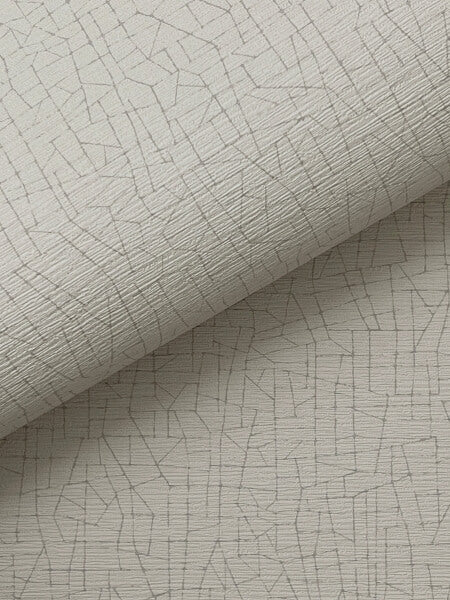 Cary Taupe Petite Maze Wallpaper