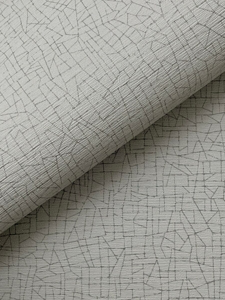 Cary Grey Petite Maze Wallpaper