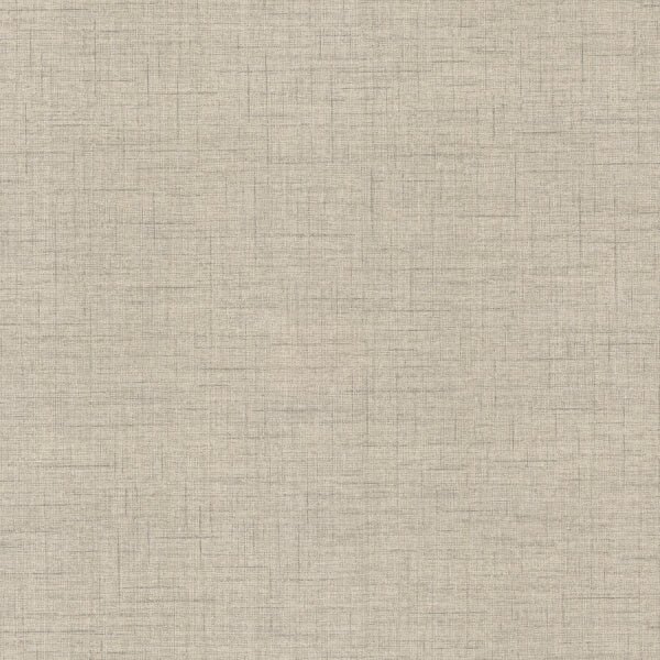 Leon Light Grey Faux Fabric Wallpaper