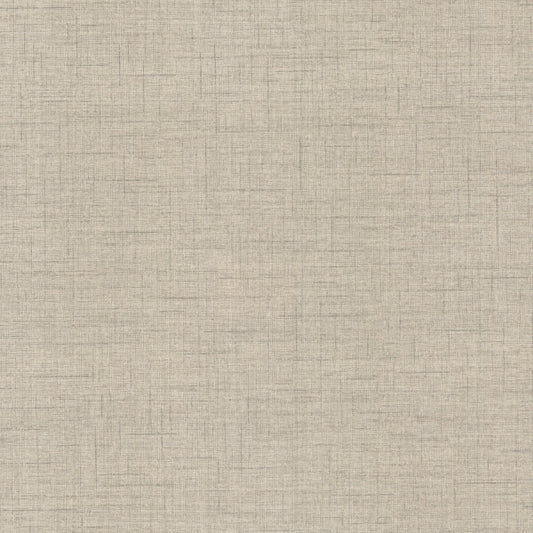 Leon Light Grey Faux Fabric Wallpaper