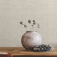 Leon Light Grey Faux Fabric Wallpaper