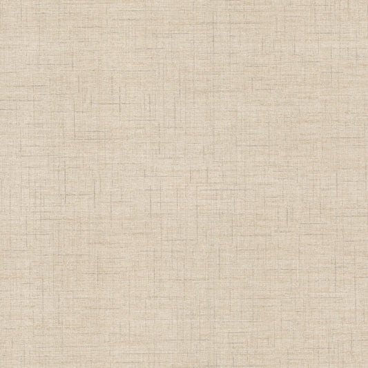 Leon Beige Faux Fabric Wallpaper