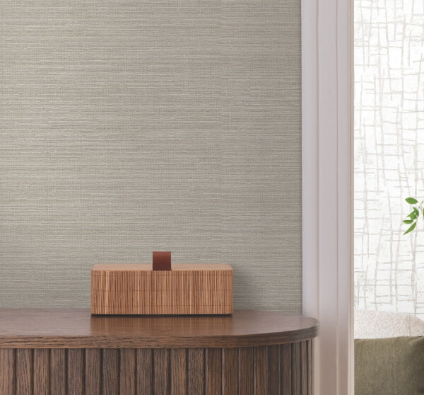 Rhett Grey Striated Wallpaper