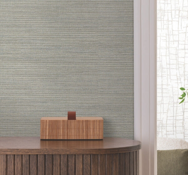 Rhett Dark Green Striated Wallpaper