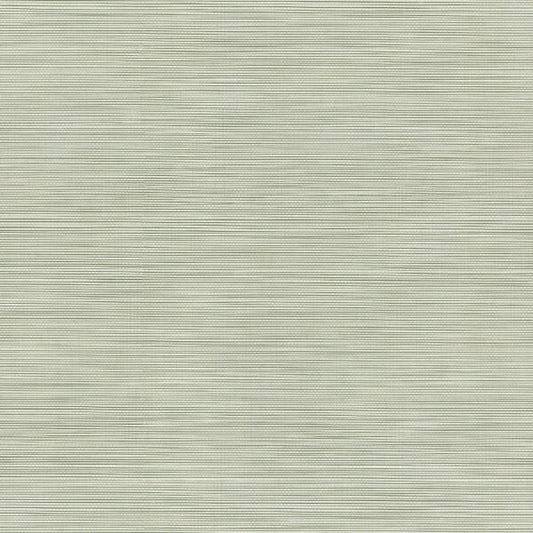 Lorn Green Faux Grasscloth Wallpaper