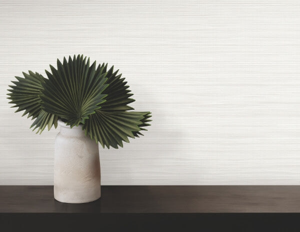 Lorn Pearl Faux Grasscloth Wallpaper