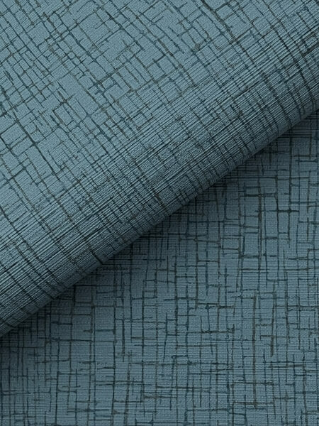 Aden Blue Linear Abstract Wallpaper