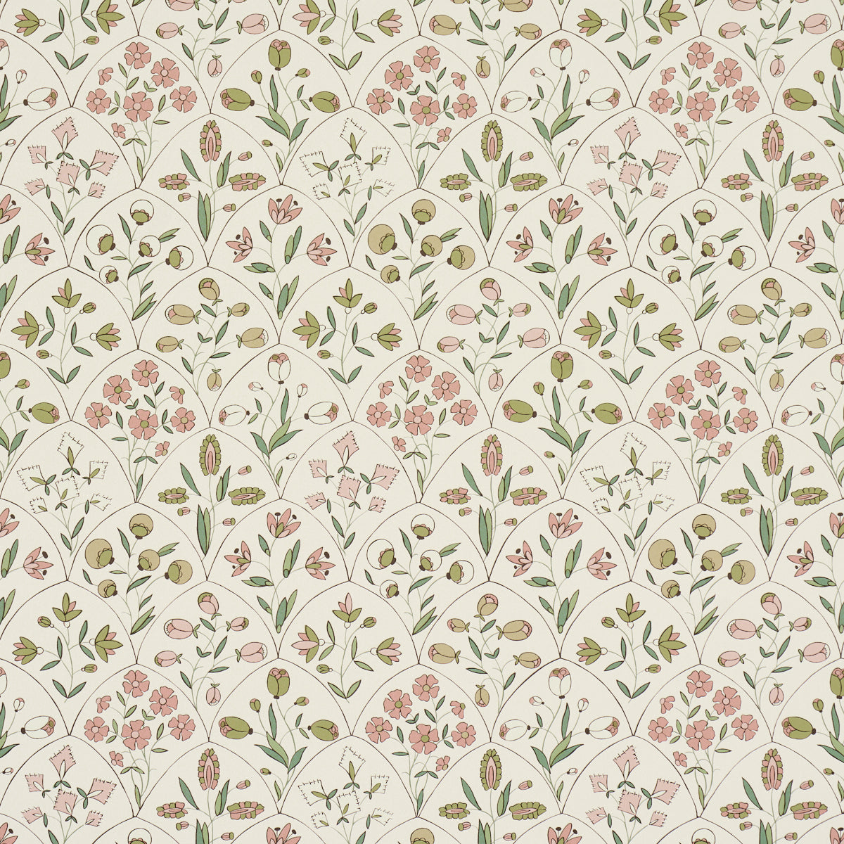 Frances Scallop Floral - Schumacher.