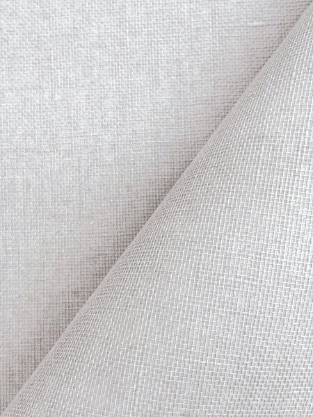Woven Linen Grey Wallpaper