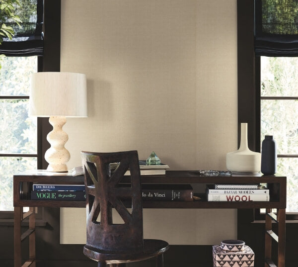 Woven Linen Linen Wallpaper
