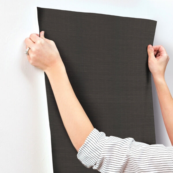 Plain Black Grass Wallpaper