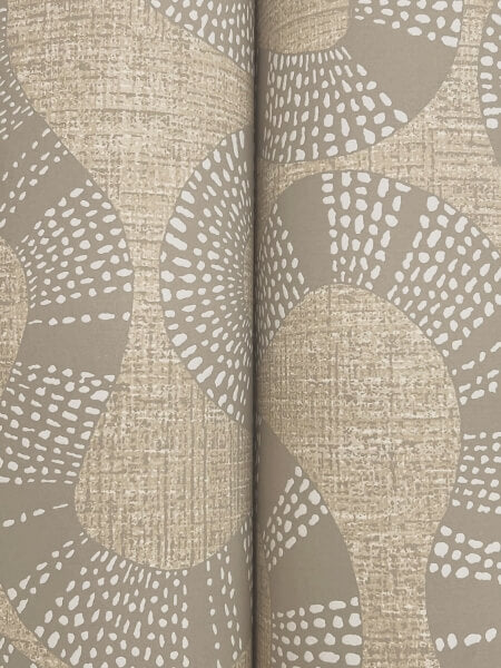 Ophidia Taupe Wallpaper