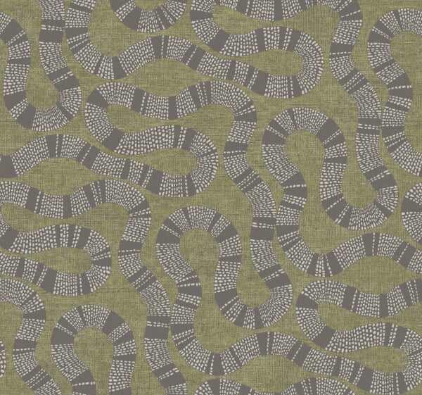Ophidia Olive Wallpaper