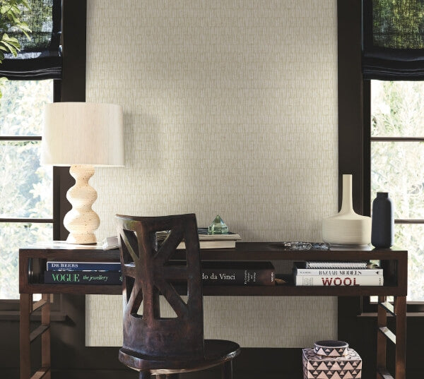 Thatched Taupe Wallpaper