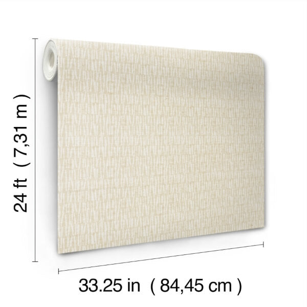Thatched Taupe Wallpaper