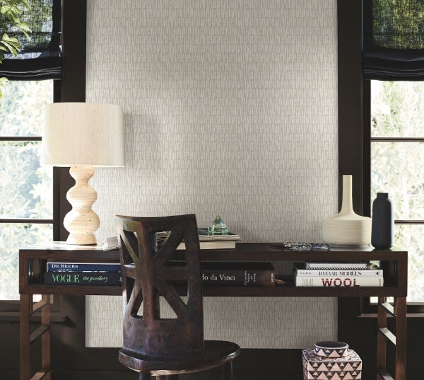 Thatched Grey Wallpaper