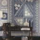Tapa Indigo Wall Mural