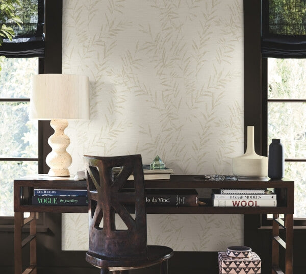 Allerton Bamboo Alabaster Wallpaper