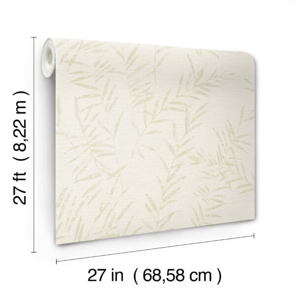 Allerton Bamboo Alabaster Wallpaper
