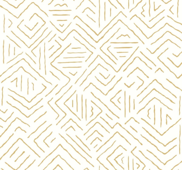 Sirih Ochre Wallpaper